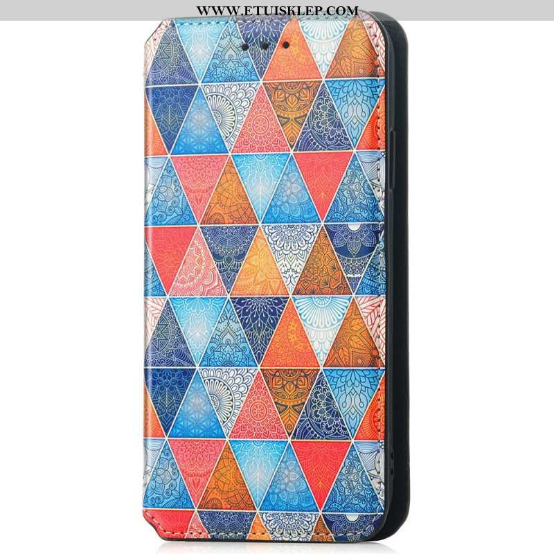 Etui Folio do iPhone 15 Pro Wykres Caseneo